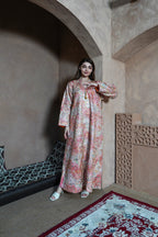 SATIN EMBROIDERY JALABIYA  MR-355
